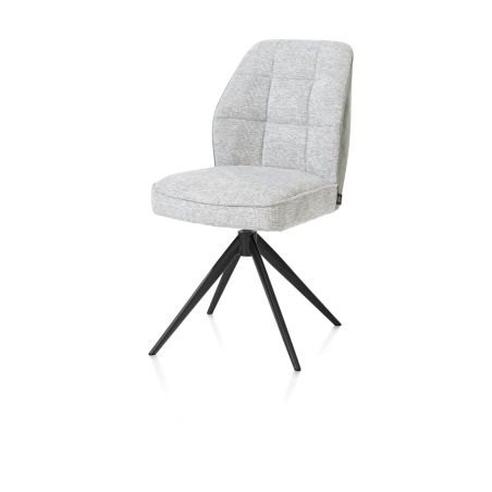 Bell, chaise - piétement rough offblack - pivotante - relax - confort ressorts - combi Cala