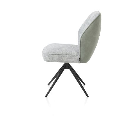 Bell, chaise - piétement rough offblack - pivotante - relax - confort ressorts - combi Cala