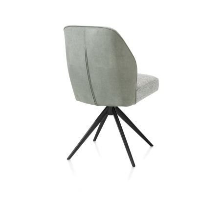 Bell, chaise - piétement rough offblack - pivotante - relax - confort ressorts - combi Cala