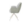 Bell, chaise à accoudoirs - piétement crème - pivotante - relax - confort ressorts - combi Calabria/Vada - Henders and Hazel
