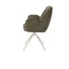 Bell, chaise à accoudoirs - piétement crème - pivotante - relax - confort ressorts - combi Calabria/Vada - Henders and Hazel