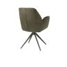 Bell, chaise à accoudoirs - piétement graphite - pivotante - relax - confort ressorts - tissu Calabria - Henders and Hazel