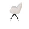 Bell, chaise à accoudoirs - piétement noir - pivotante - relax - confort ressorts - combi Calabria/Vada - Henders and Hazel