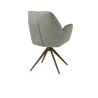 Bell, chaise à accoudoirs - piétement steelbrown - pivotante - relax - confort ressorts - tissu Calabria