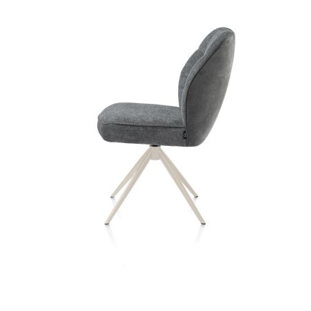 Bell, chaise - piétement crème - pivotante - relax - confort ressorts - combi Calabria/Vada