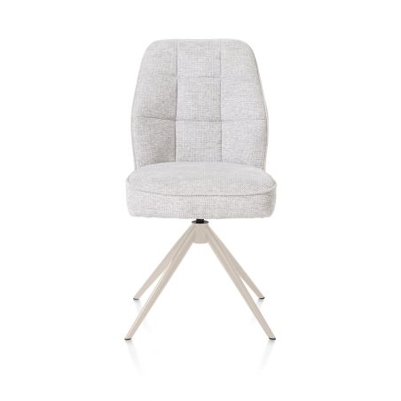 Bell, chaise - piétement crème - pivotante - relax - confort ressorts - combi Calabria/Vada