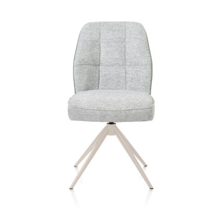 Bell, chaise - piétement crème - pivotante - relax - confort ressorts - combi Calabria/Vada