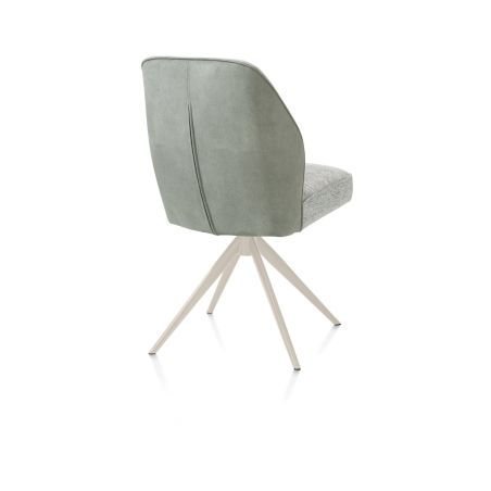 Bell, chaise - piétement crème - pivotante - relax - confort ressorts - combi Calabria/Vada