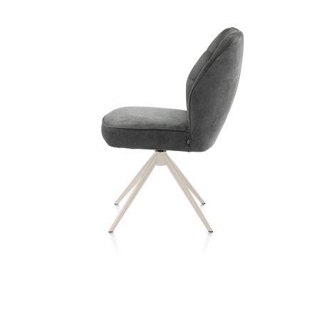 Bell, chaise - piétement crème - pivotante - relax - confort ressorts - tissu Calabria