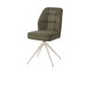 Bell, chaise - piétement crème - pivotante - relax - confort ressorts - tissu Calabria