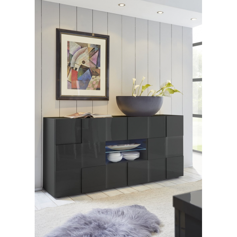 Bahut-buffet design 181 cm DAMIEN GRIS