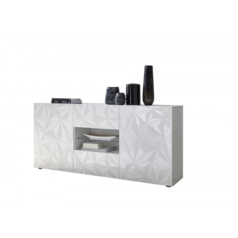 Buffet 2 portes - 2 tiroirs VENEZIA BLANC 181 cm