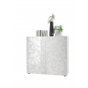Meuble bar 2 portes VENEZIA BLANC 121 cm