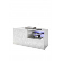 Meuble TV 1 porte - 1 tiroir VENEZIA BLANC 122 cm
