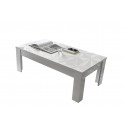 Table basse VENEZIA BLANC 122/65 cm