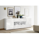 Buffet 2 portes - 4 tiroirs CARO BLANC 241 cm