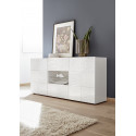Buffet 2 portes - 2 tiroirs CARO BLANC 181 cm