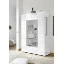 Vitrine 2 portes CARO BLANC 121 cm