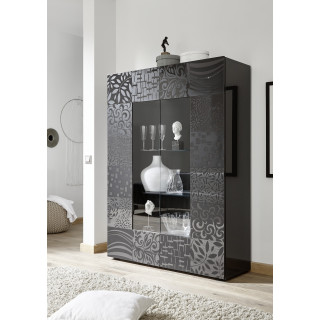 Vitrine 2 portes CARO GRIS...