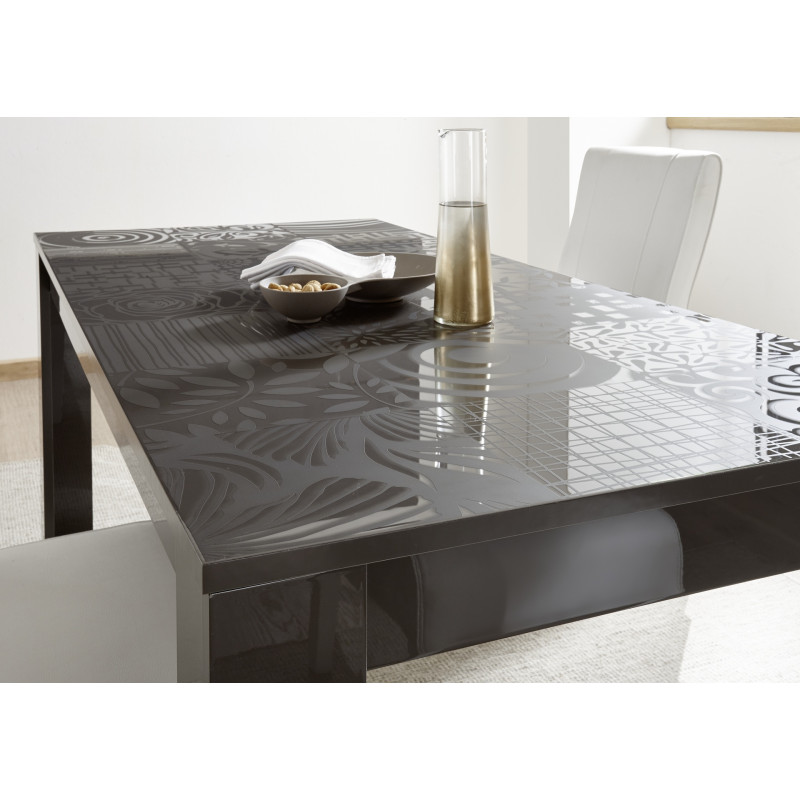 Table CARO GRIS 180/90 cm