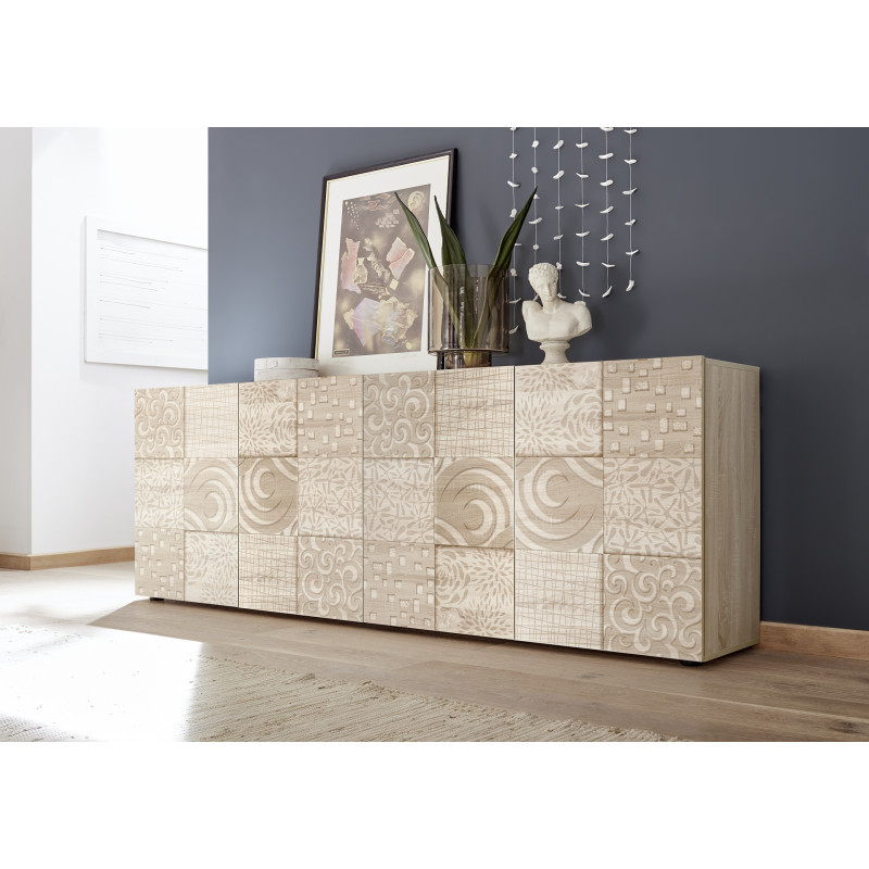 Buffet 4 portes CARO CHENE 241 cm