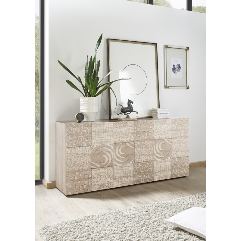 Buffet 3 portes CARO CHENE 181 cm