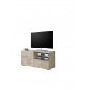 Meuble TV 1 porte - 1 tiroir CARO CHENE 122 cm