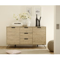 Buffet 2 portes - 3 tiroirs MAJORQUE 156 cm