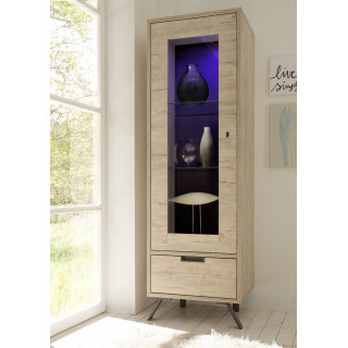 Vitrine 1 porte MAJORQUE 56 cm