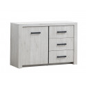 Commode 120 cm DESIR avec 1 porte et 3 tiroirs