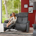 Canapé 2 places 144 cm Relaxhimo 4927 en cuir avec 2 relax manuels de la marque HIMOLLA