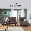 Canapé d'angle 321 cm Lounger 4905 en cuir avec 2 relax électriques et 1 chaise longue électrique de la marque HIMOLLA