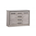 Commode 120 cm CELIA avec 2 portes et 4 tiroirs
