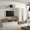 Ensemble meuble TV design BURGA 277 cm en coloris oxyde