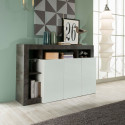 Buffet design 3 portes BURGA 146 cm - proposé en 2 finitions