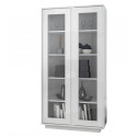 Vitrine 2 portes 92 cm Rocket White en blanc brillant