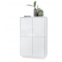 Bar 4 portes 92 cm Rocket White en blanc brillant