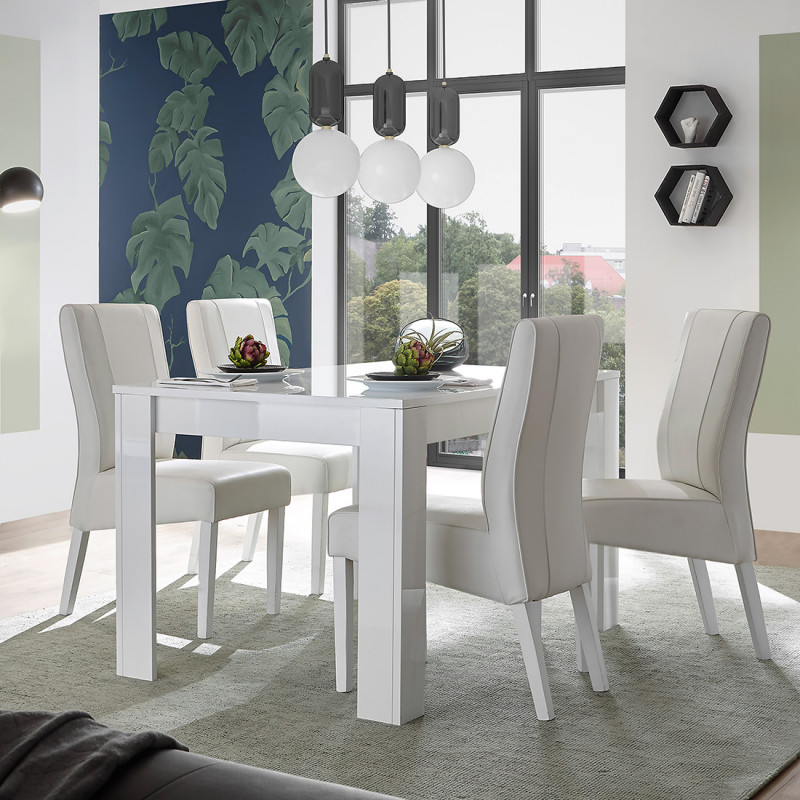 Table de salle à manger extensible Rocket White 137 (+48) x 90 cm