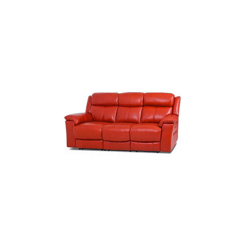 Canapé 3 places fixes RS-11475 en cuir