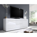 Meuble TV BERGAME avec 2 portes et 2 tiroirs