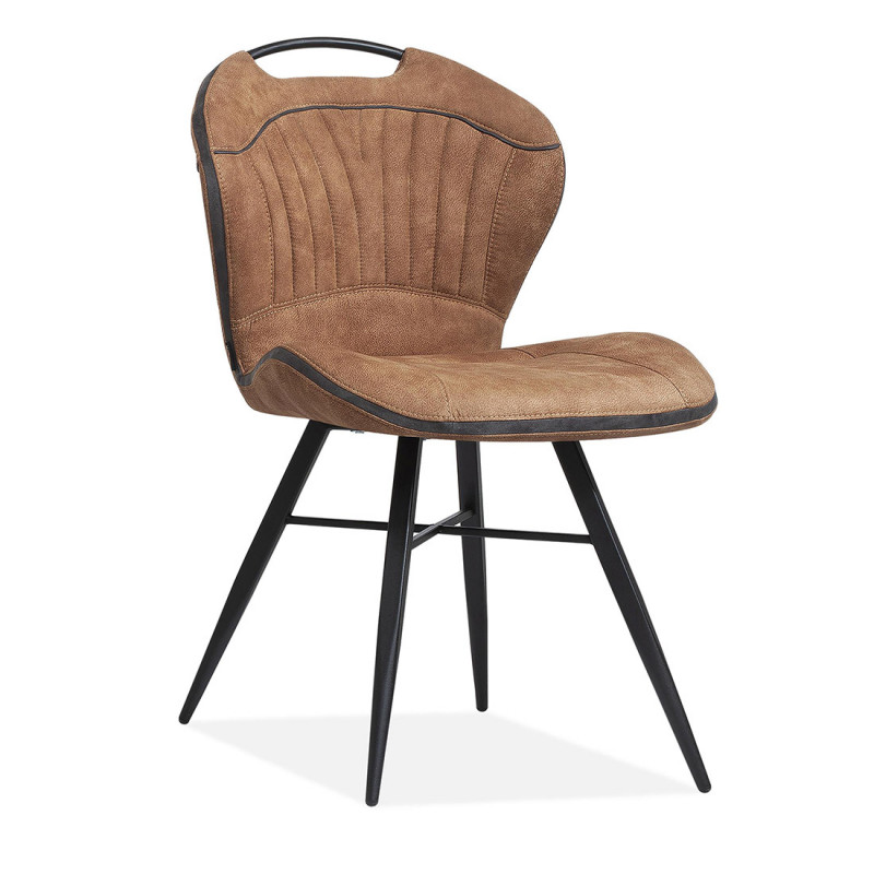 Chaise de salle à manger Splash Max en tissu - 4 coloris possibles