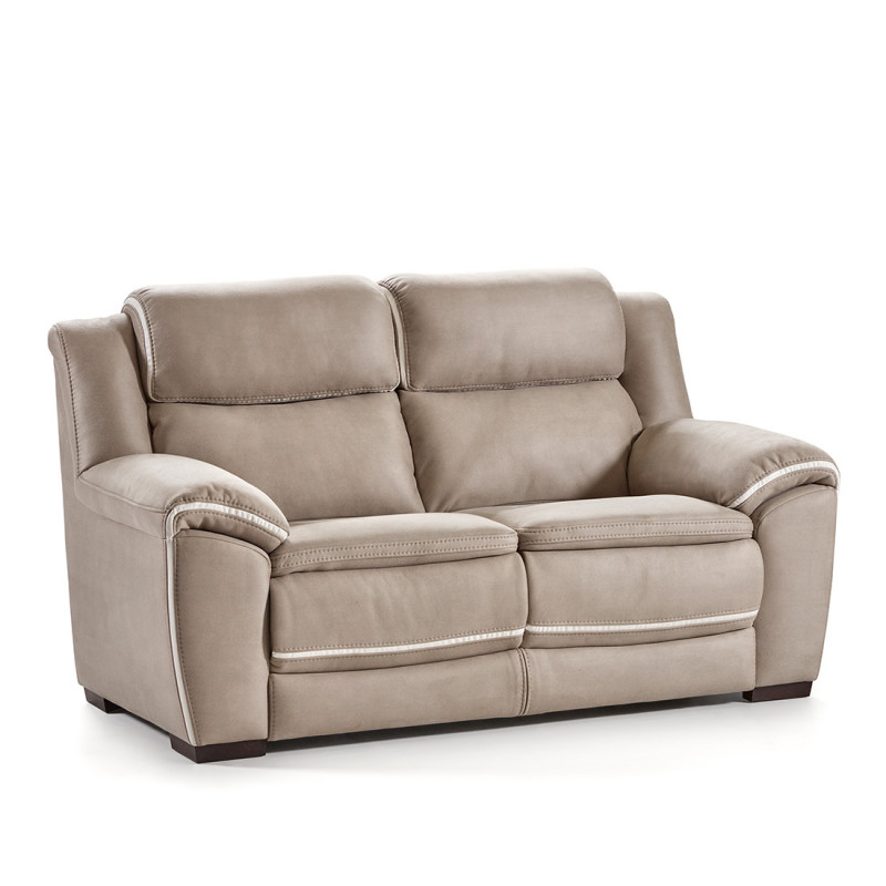 Canapé 2 places 169 cm Balooba en tissu et simili avec 2 relax électriques