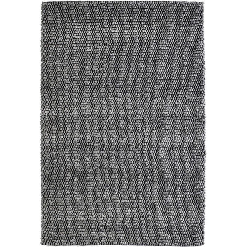 Tapis My Loft Graphite en laine et viscose cousu main