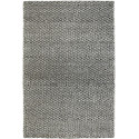 Tapis My Loft Taupe en laine et viscose cousu main