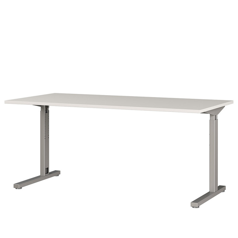 Bureau 4252 PRADES 160 cm réglable en hauteur, coloris gris clair