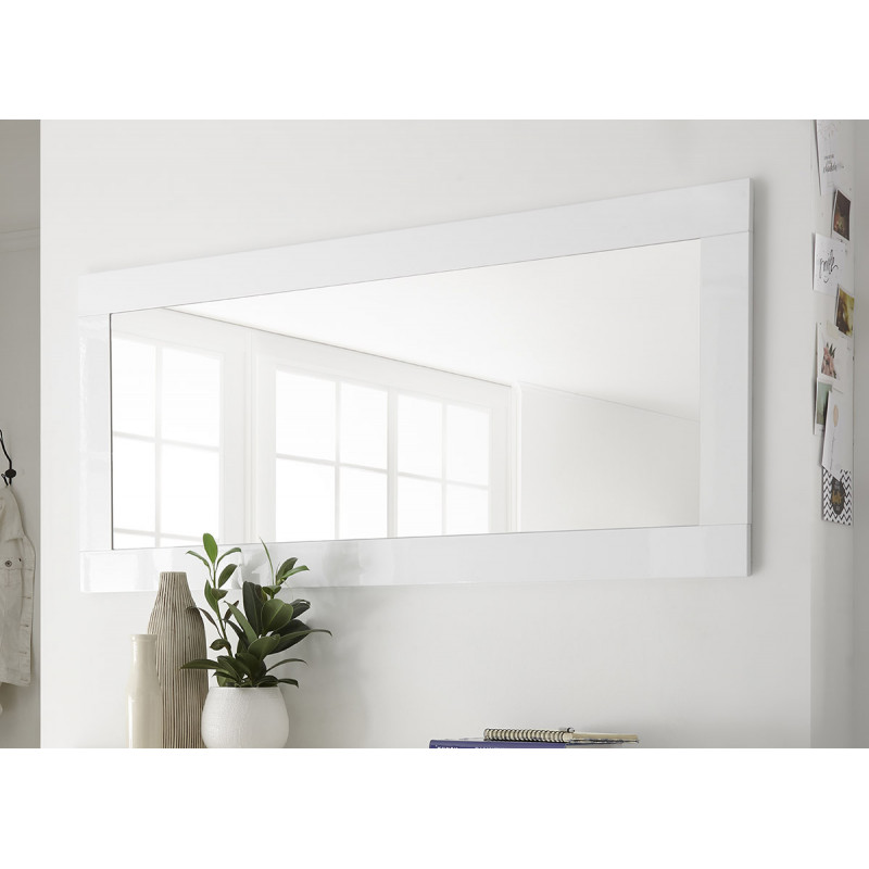 Miroir rectangulaire VENUS Blanc 170 cm coloris blanc brillant