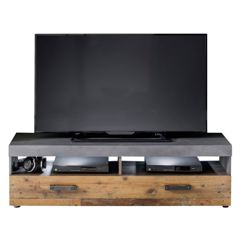 Meuble TV Indiana 139 cm avec étagère mural incluse