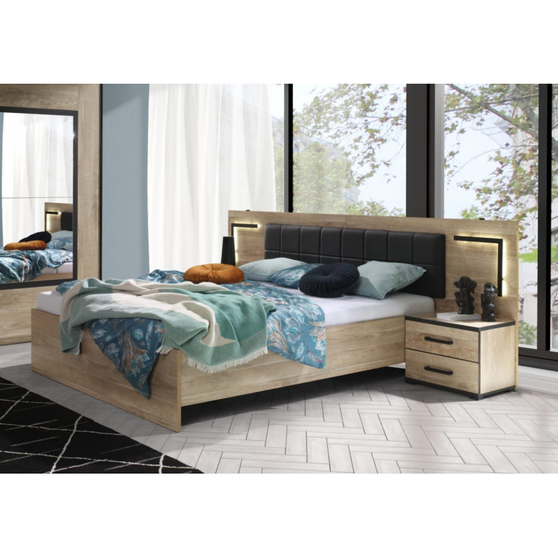 Lit adulte 160 cm JADE de style contemporain