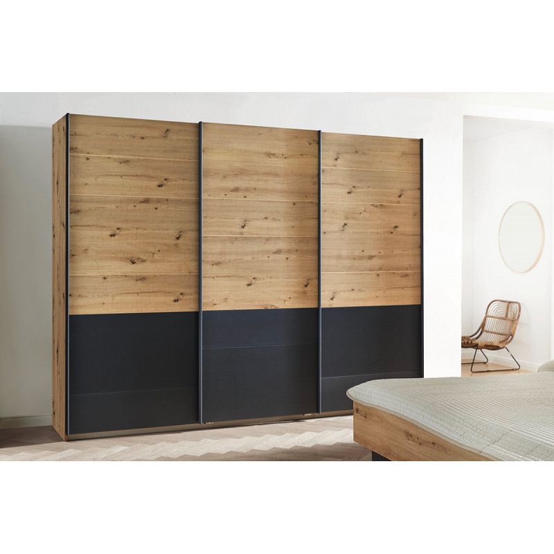 Armoire 271 cm YANIS avec 3 portes coulissantes