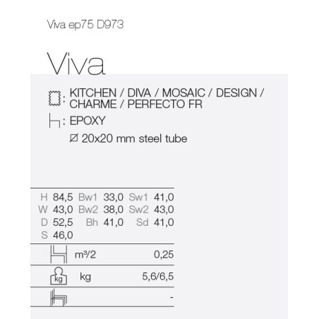 Chaise de cuisine design VIVA